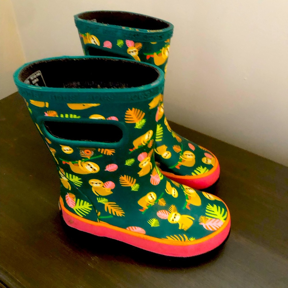 Bogs rain boots, size 10 kids